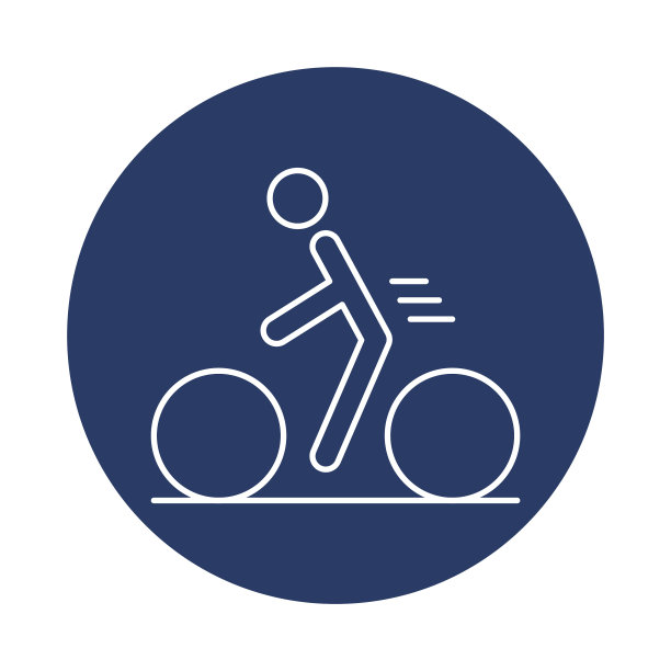 骑自行车，骑自行车，骑自行车的图标图片下载