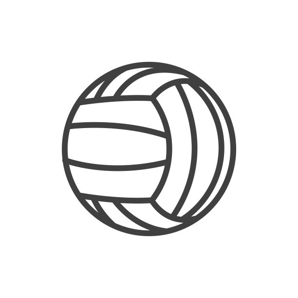 排球图标设计矢量模板图片下载