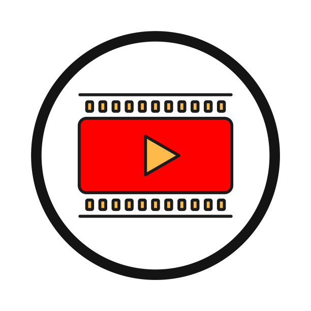 视频，视频播放器，电影卷轴，视频卷轴图标图片下载