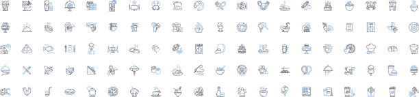 食品线图标收集蔬菜图片下载