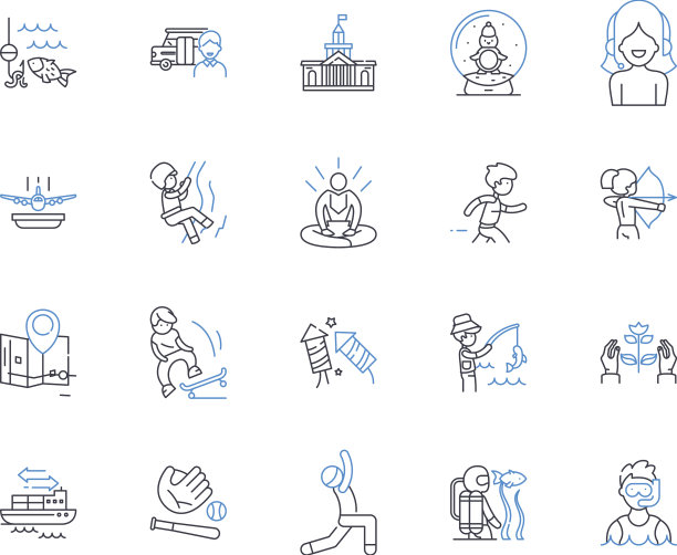 郊游线图标收集冒险性质图片下载