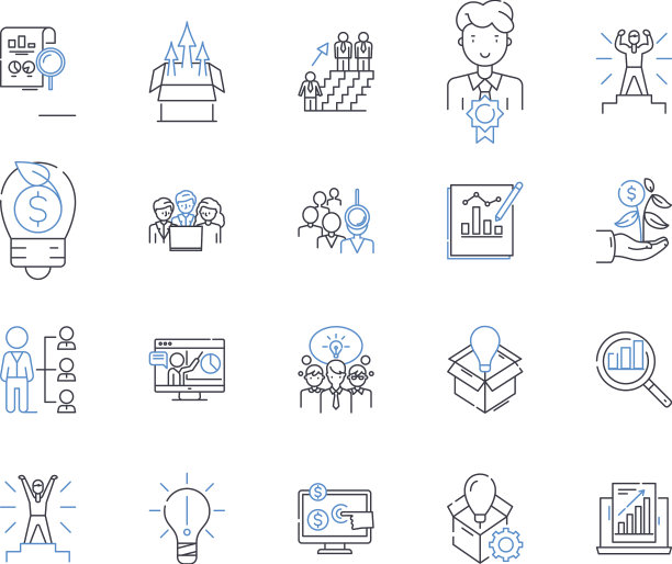 活力线条图标收集能量活力图片下载