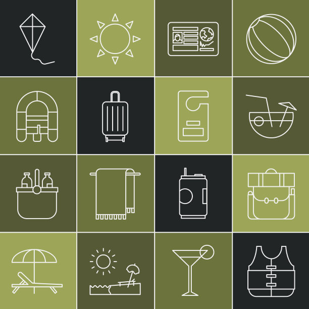 套线救生衣徒步背包椰子图片下载