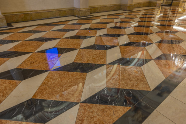 近距离观察彩色瓷砖背景，纹理。图片下载