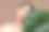 美丽的亚洲女人触摸眉毛微笑，干净和新鲜的皮肤幸福米色背景。美丽迷人的少女肖像与绿色植物的叶子隔绝。图片下载