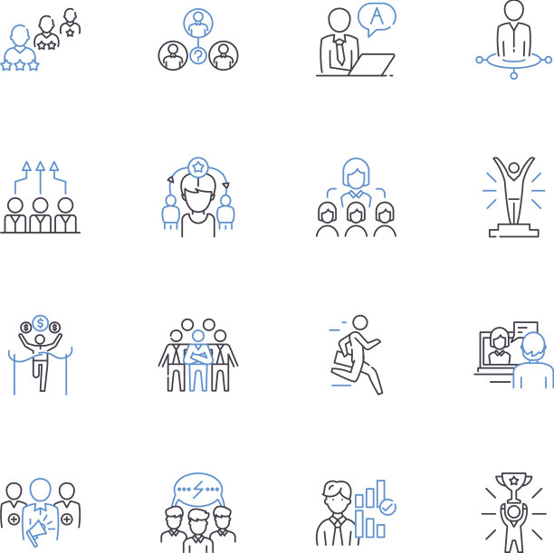 联赛组线图标收集比赛图片下载