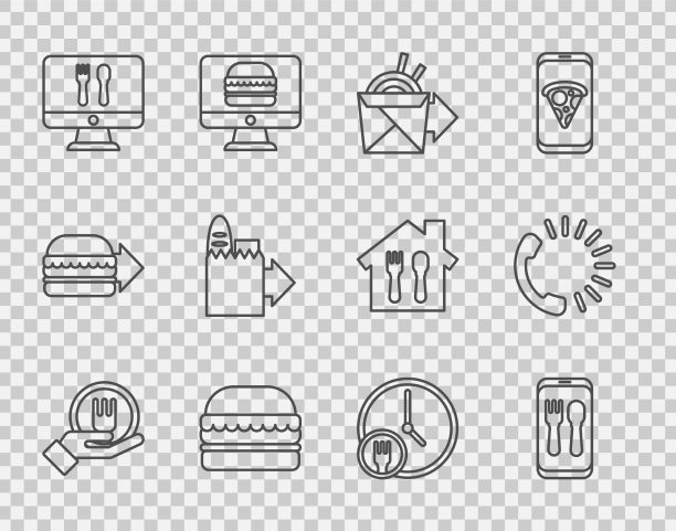 集线上订餐和送面于一体图片下载