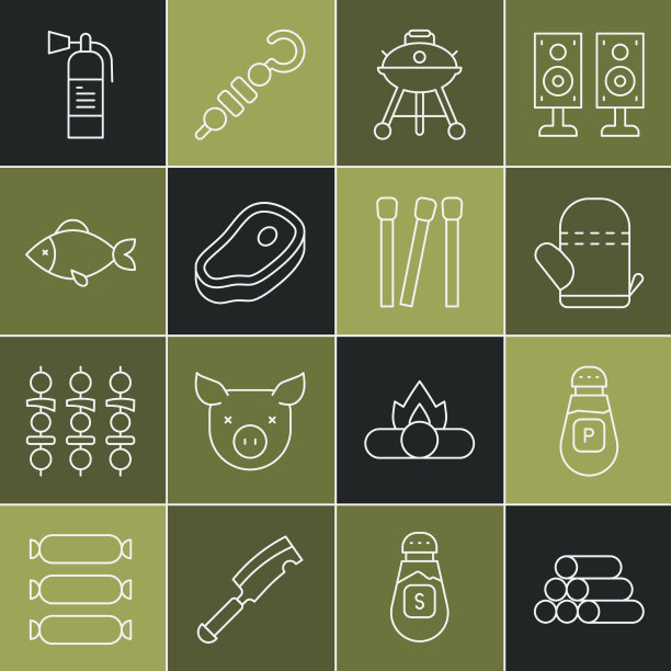 套线原木胡椒烤箱手套烧烤图片下载