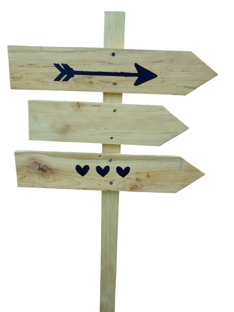 古老的木制指针孤立在白色之上图片下载