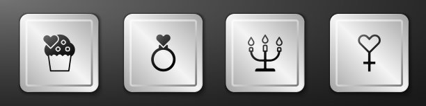 婚礼蛋糕上的戒指和女烛台图片下载