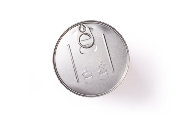 金属罐，盖子隔离在白色背景上图片下载