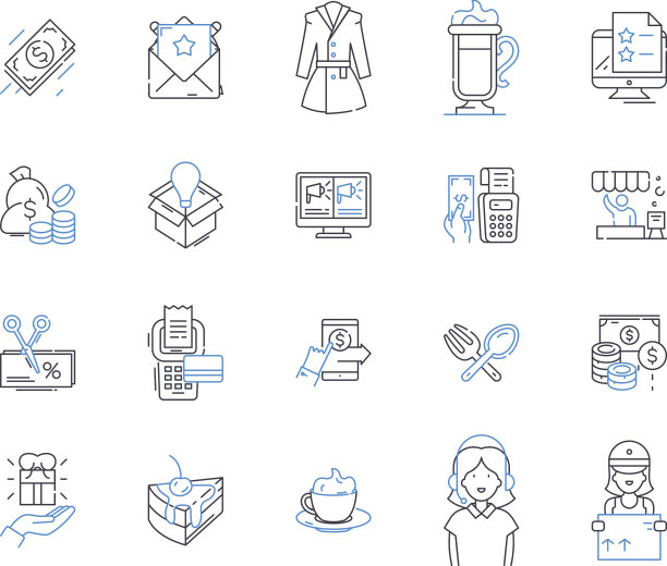 杂货行图标收集新鲜有机图片下载