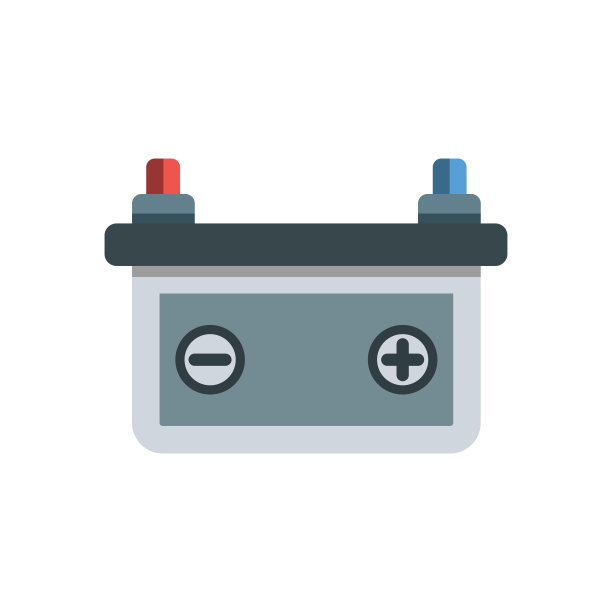 汽车电池图标设计矢量模板图片下载