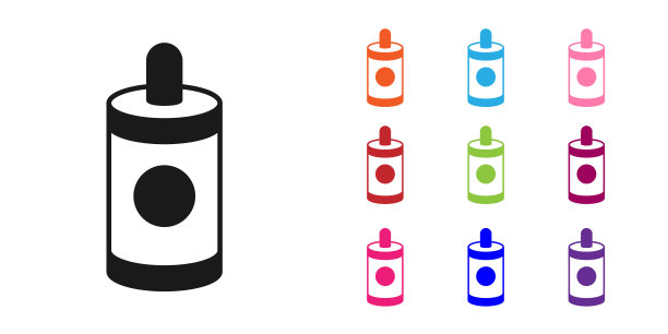 黑色烟花图标孤立在白色背景。有趣派对的概念。爆炸性烟火符号。放鞭炮。设置图标彩色。向量图片下载