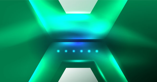 霓虹六边形背景高科技设计图片下载