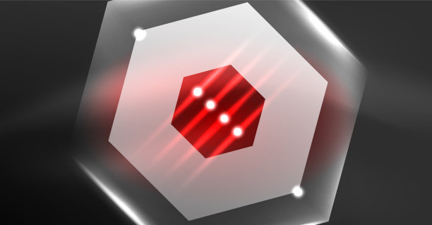 霓虹六边形背景高科技设计图片下载