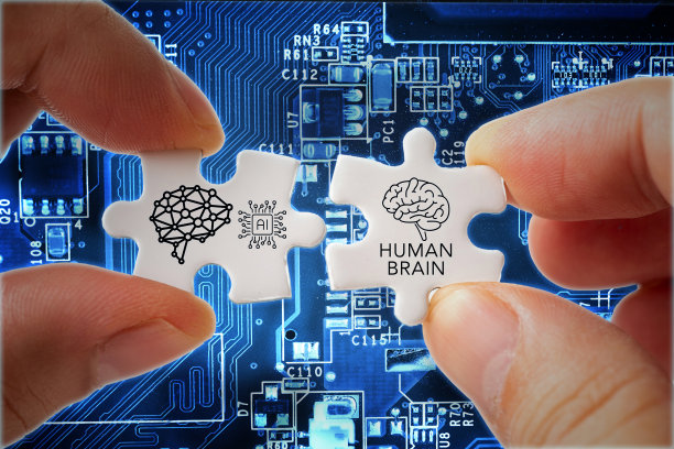 概念描述人脑和人工智能的合并与一个难题图片下载