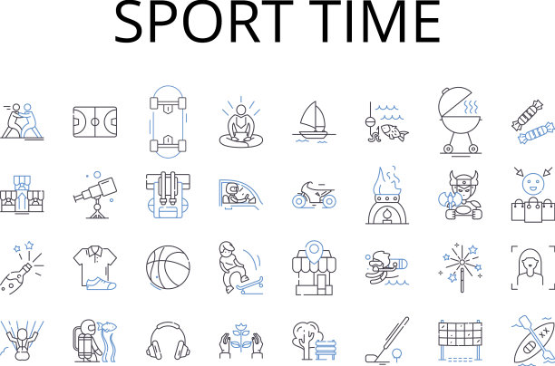 运动时间线图标收集消遣图片下载