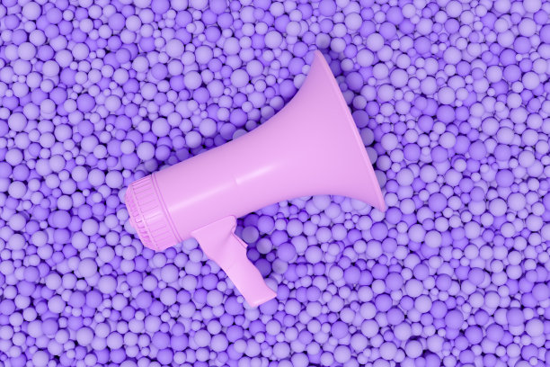 扩音器在球上图片下载