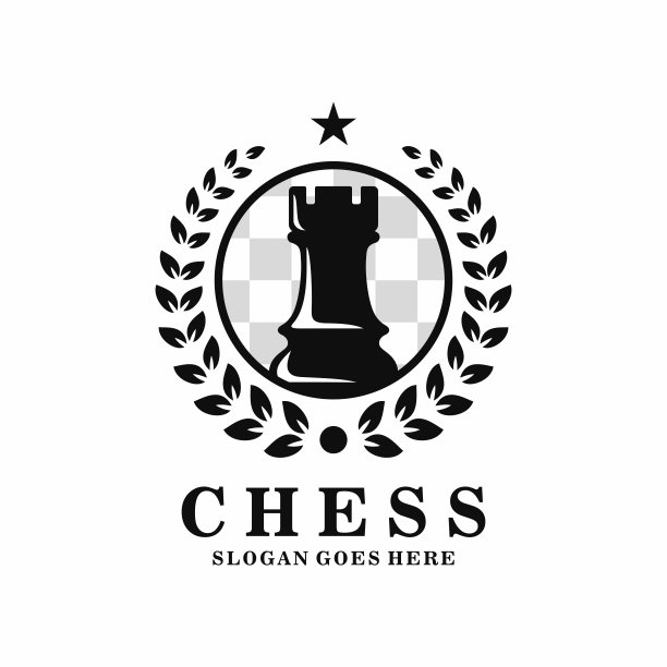 石棋符号设计矢量插图图片下载