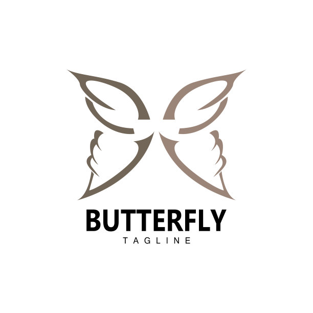 采购产品蝴蝶标志，动物设计与美丽的翅膀，装饰动物，产品品牌图片下载