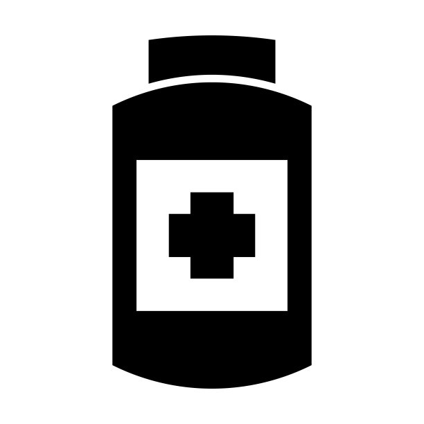 药瓶图标，医药矢量，瓶子插图图片下载