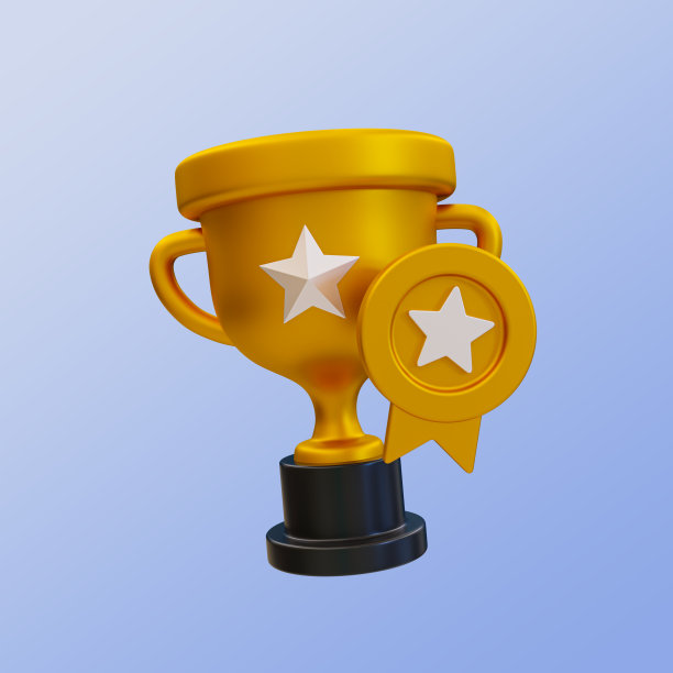 3d最小运动锦标赛杯。体育竞赛奖。足球冠军。带有金牌的奖杯。3d渲染图。图片下载