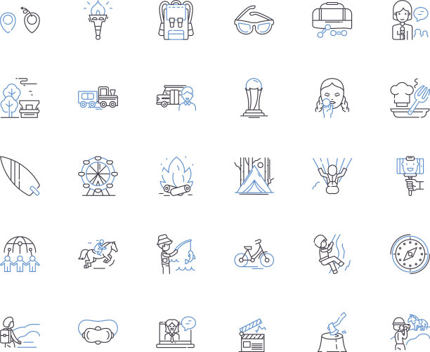 健壮的物理消遣线图标收集图片下载