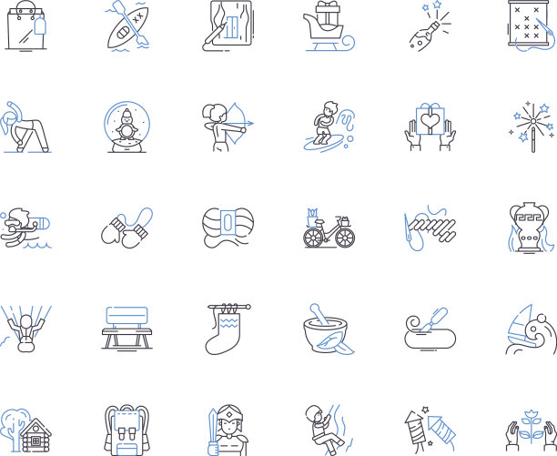 定制线图标集合自定义独特图片下载