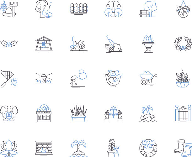 景观线图标收集绿化图片下载