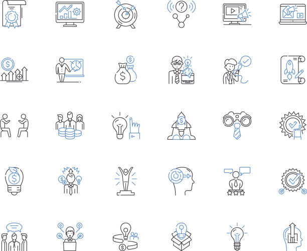 创意概念线图标集合图片下载