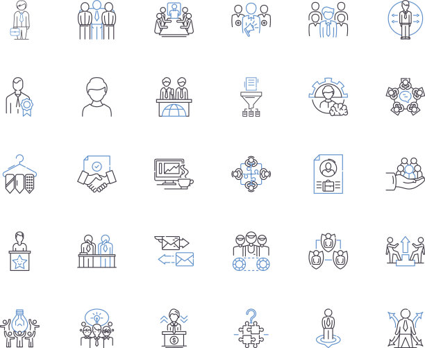 专有技术线图标集合图片下载