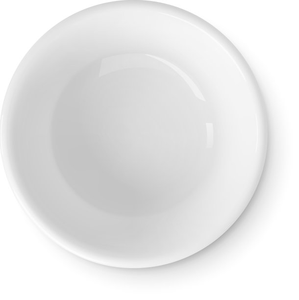 白色碗顶视图孤立的现实对象图片下载