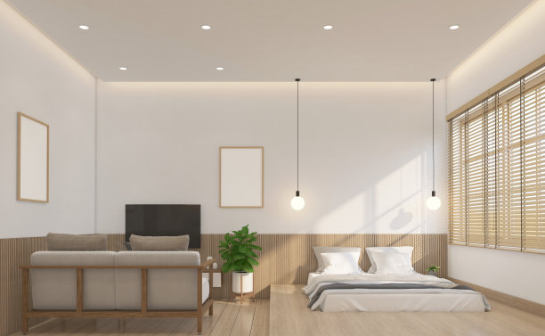 现代日式卧室图片下载