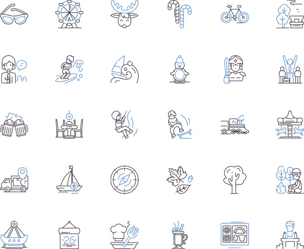 节日场合线图标系列图片下载