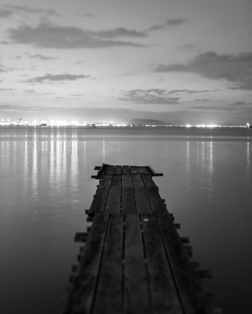 槟城的宗族码头。图片下载