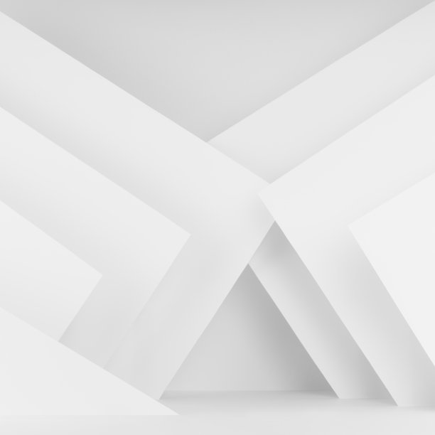 抽象的白色舞台与条纹的图案，纸的角在极简的城市当代风格，柔和的灯光渐变场景模型用于广告，设计，展示化妆品产品，广场。图片下载