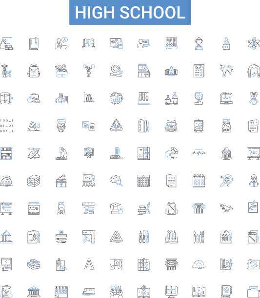 高中轮廓图标收集高中图片下载