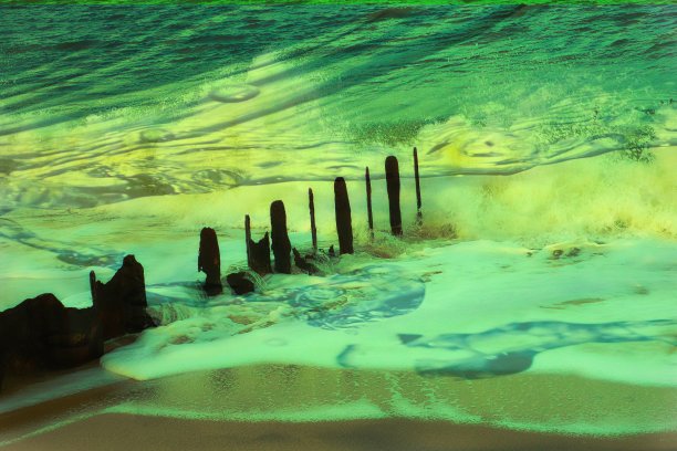 来自叙尔特海滩的抽象肖像图片下载