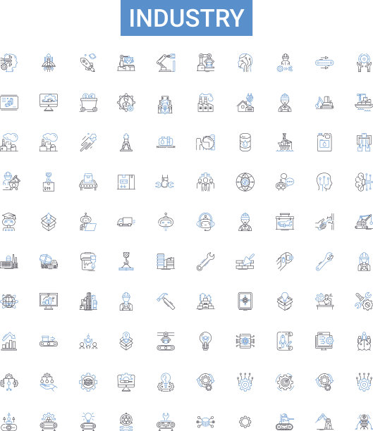 行业轮廓图标收藏制造图片下载