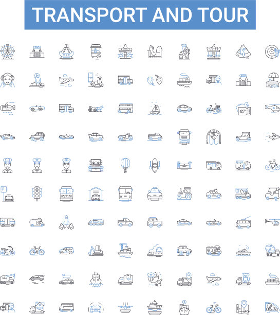 交通和旅游概述图标收集图片下载