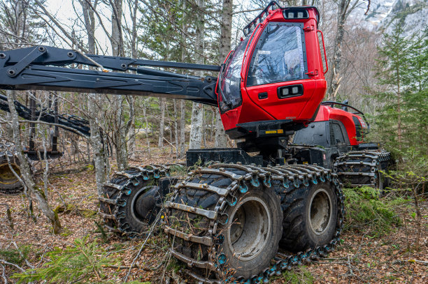极端越野重型伐木机械。图片下载