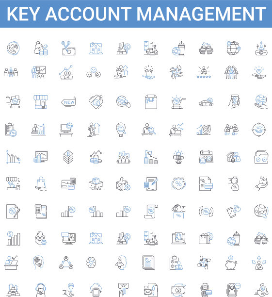 关键客户管理大纲图标收集图片下载