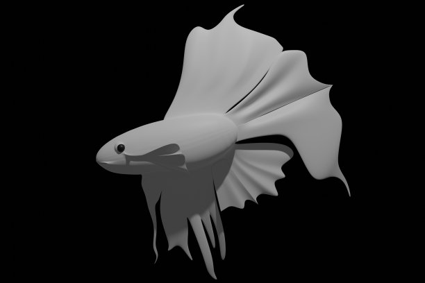 鱼，黑色，白色，图标，卡通，Png图片下载