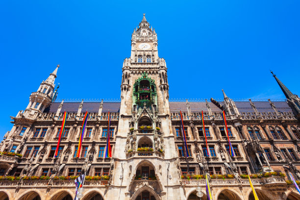 慕尼黑新市政厅或新市政厅图片下载
