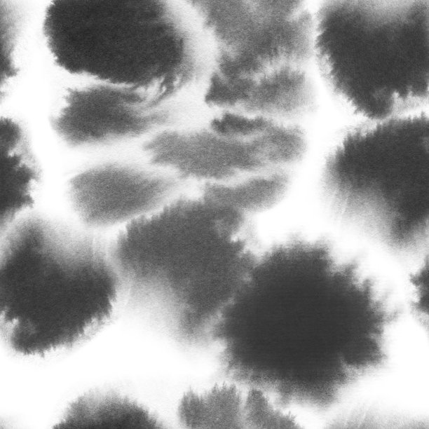 无缝手绘纹理。水彩抽象点。白纸上的墨迹斑斑图片下载