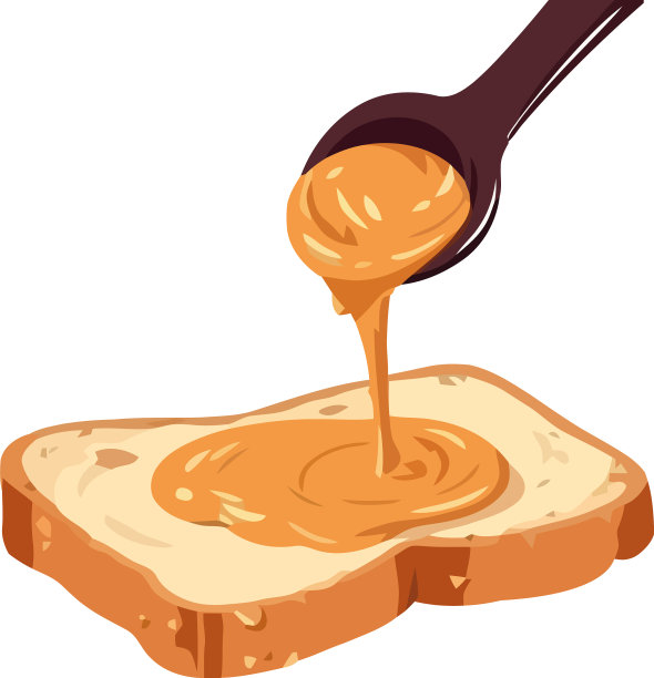 有机蜂蜜滴在新鲜面包上图片下载