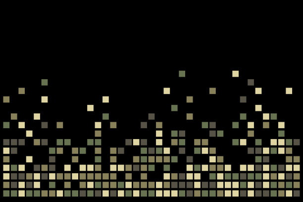 像素马赛克。像素衰减图。下降的像素。抽象的背景。图片下载