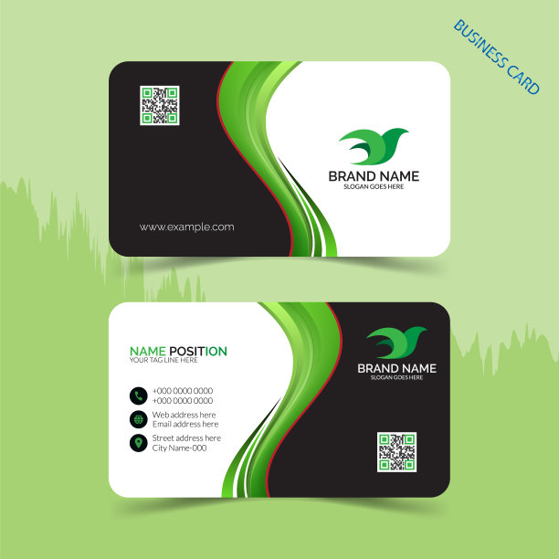 独特而专业的名片设计图片下载