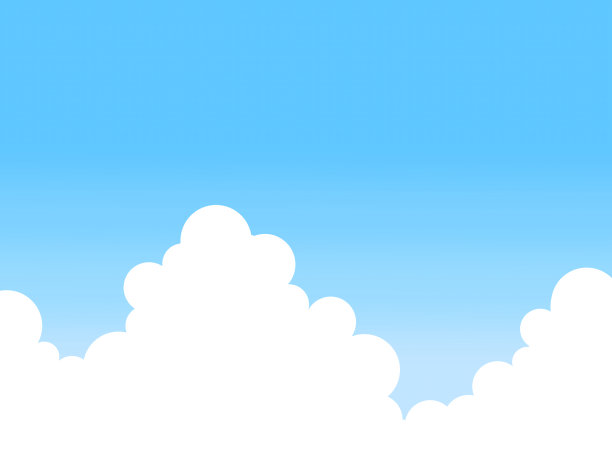 简单的插图背景材料积雨云和蓝天图片下载